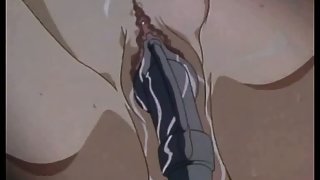 Captive hentai gets hard drilled by tentacles