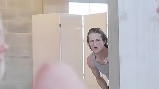 Shower bang with two horny as siblings