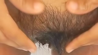 Hairy Asian pussy fucked by big cock
