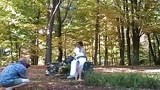 amateur milf candi annie in outdoor fuck session