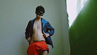 Guy dances and touches himself until he cums