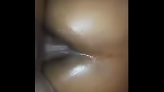 Pretty Brown Ebony Butt Takes Big Cock in the Ass