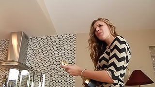 Sexy anal chick gets dick in her ass after BJ then gets facial cumshot