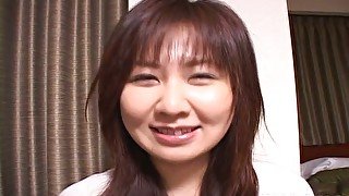 Voracious white daddy strokes cuddly tits and ass of Japanese whore Nanami Komachi