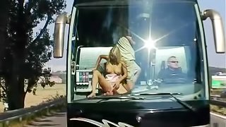 Sucking and fucking on party bus