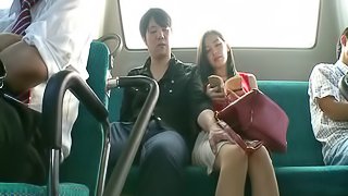 Public fucking on the bus makes Miyuki Yokoyama cum hard