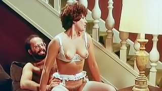 Retro scene with a stunning cock-riding