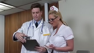 Dirty nurse Phoenix Marie needs doctor cock inside her