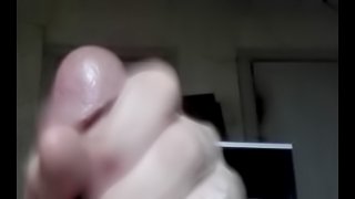 Moaning Stroking my cock and cumming