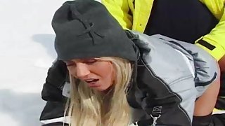Sharon Bright Fucks on the Snow