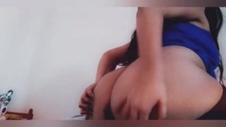 Big Booty Indian College Teen Stripping and and Showing her Ass