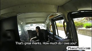 Sexy big boobs passenger fucked with nympho driver
