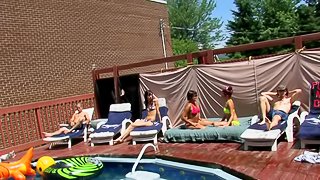 It is a hot and sunny day which means an orgy in the cunt is awesome