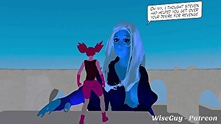 Giantess Blue Diamond and Spinel Fuck Story + Pov's