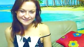 Girl with small tits nude in cam