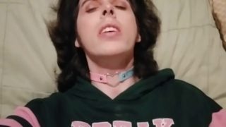 Trans girl teases you before facial