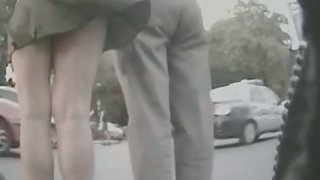 Upskirt video of a wonderful babe on the streets on europe