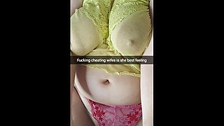 Fucking cheating wife`s pussy is the best feeling ever - Cuckold Snapchat Captions