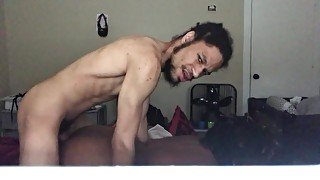 fucking dread head girl from back she moans and say why your so big and holding my leg then i nut