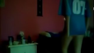 Homemade video of the teen babe masturbating in her bedroom