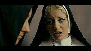 Confessions of a Sinful Nun - naturally bust babe screwed outdoors in retro movie