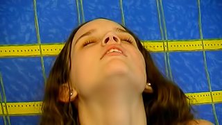This is the most enticing solo scene along a very hot brunette teen masturbating