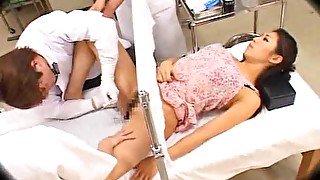 Japanese girl fucked hard by her doctor