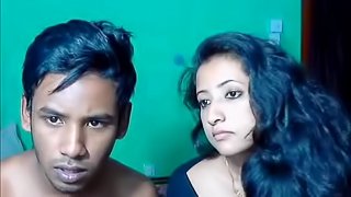 Indian guy gets his cock blown and gives quickie fuck to her neighbor girl