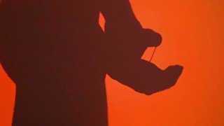 Big black dick shadow masturbation