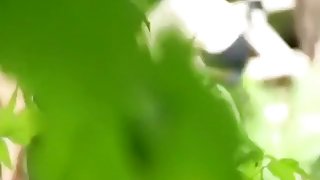 Voyeur tapes a couple having sex in nature