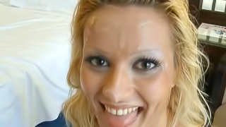 Blondie gets filled with cream