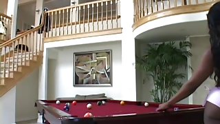 Couple Suck On Pooltable Fuck In Bed