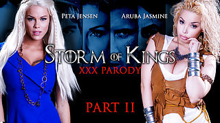 Aruba Jasmine & Peta Jensen & Rob Diesel in Storm Of Kings XXX Parody: Part 2 - Brazzers