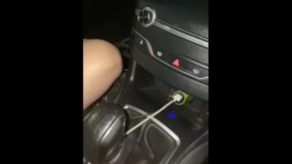 Step son hand slips into step mom panties while dad is out from the car