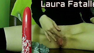 STEP SISTER SQUIRT TWO TIMES ALL OVER TABLE & LICK THE MESS-Laura Fatalle
