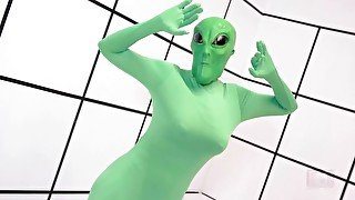 Alien sex stripper from outer space dances for intergalactic pleasure *wait for the drop*