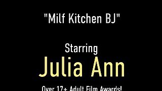 Fuck Dinner! Big Titted Cougar Julia Ann In Hot Handjob and Blowjob POV!