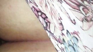 BBW WIFE in panties and creampie