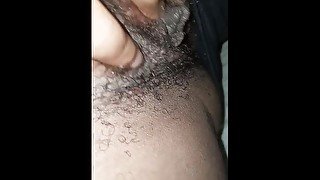 Rubbing My Hairy Pussy