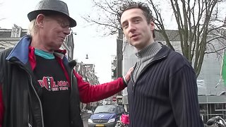 Guy meets a stranger and pays for him to fuck a prostitute