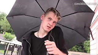 CZECH HUNTER 365 - Blonde Twink Picked Up From The Metro For A Quick Fuck