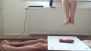 Total destruction and cockcrush my manhood with barefeet jumping