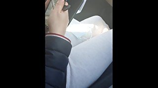 accidental erection fucked in the car