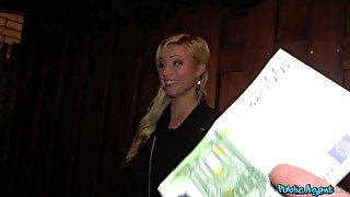 Euro doll loves money for sex and she also loves cock in the ass