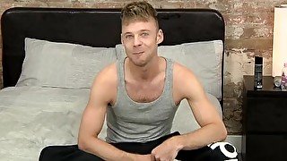 Big dicked twink Tommy Skylar enjoys his special solo time