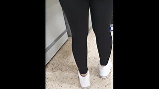 STEP SISTER BIG ASS ALMOST CAUGHT FUCKING BROTHER AT THE MALL - RISKY PUBLIC SEX