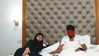 Shameless Muslim Teen slut in hijab Smoking and Sucking cock