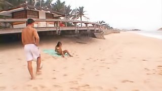 Latina beach babe picked up and taken home for a hardcore fucking