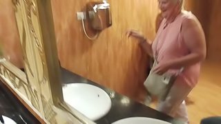 Grandmother surprised by unstoppable ejaculation in public! pornhub