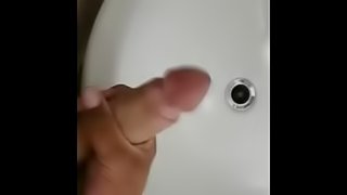 Cum Shot in Bathroom